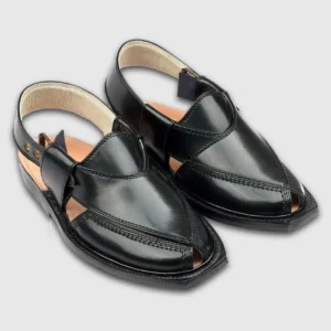 Handmade Black Quetta Norozi Chappal