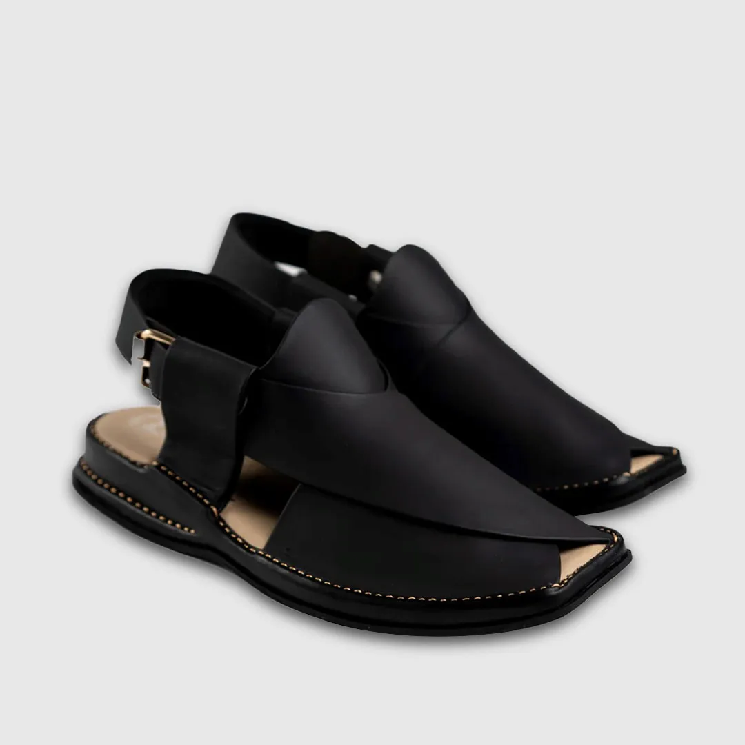 Matte Black Zalmi Chappal