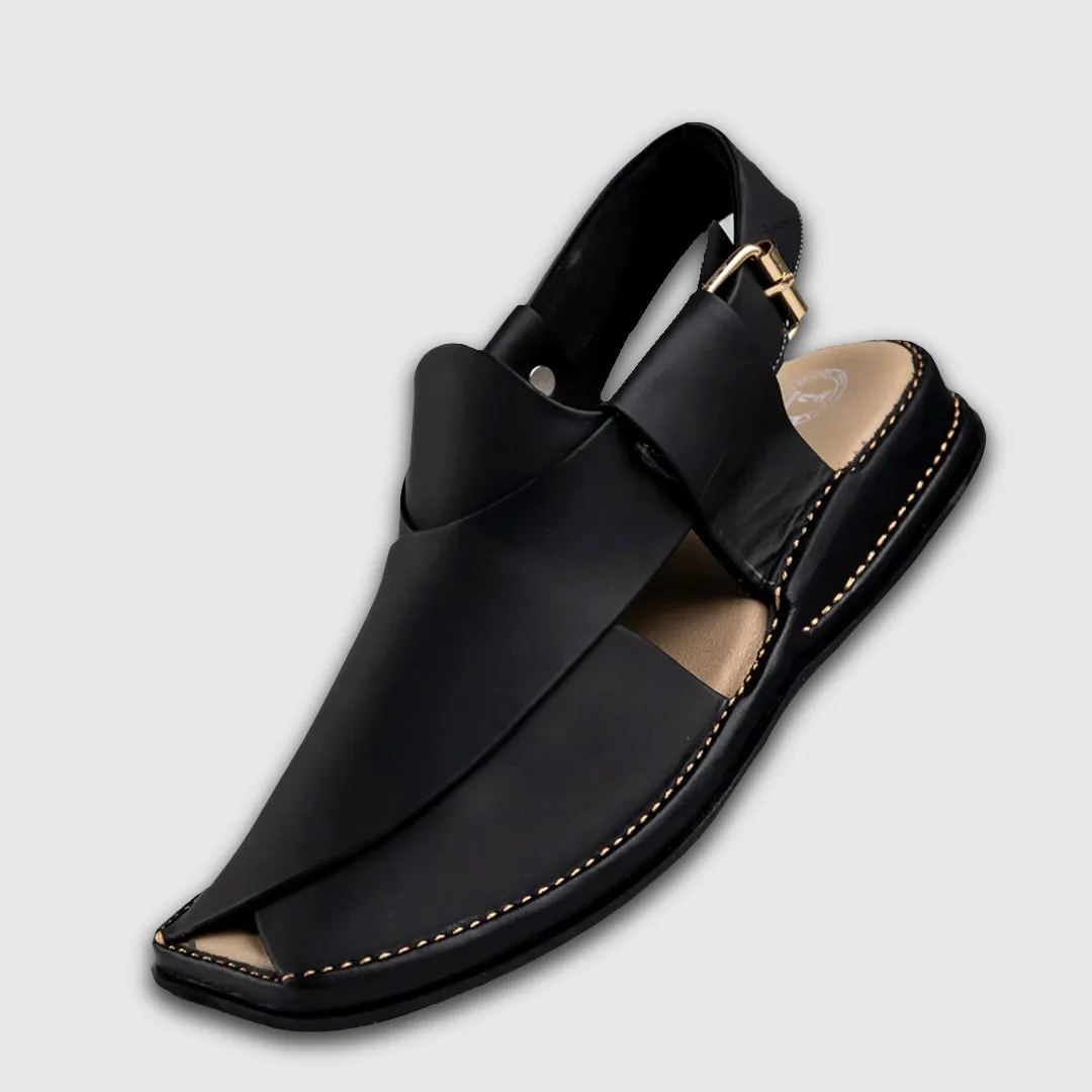 Matte Black Zalmi Chappal