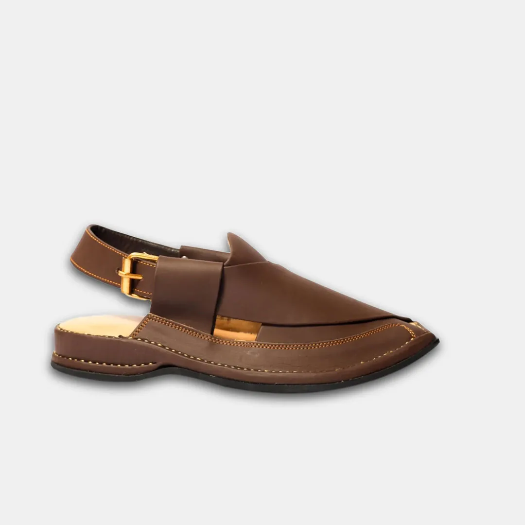 Peshawari Chappal Dark Brown