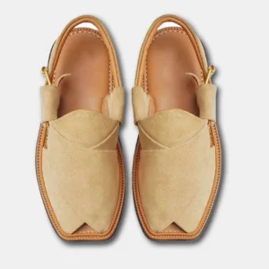 Peshawari Chappal - Camel Leather