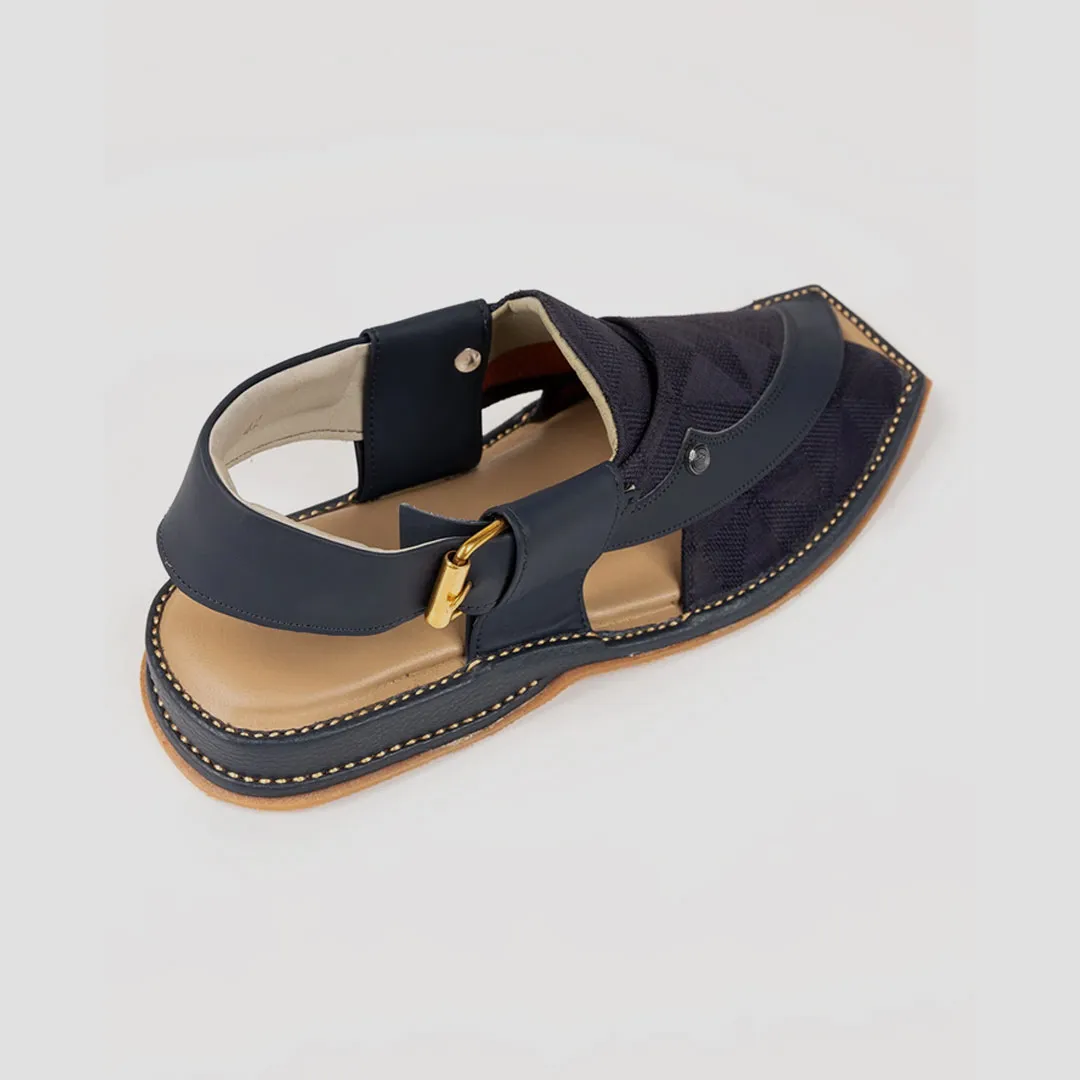 Blue Peshawari Chappal