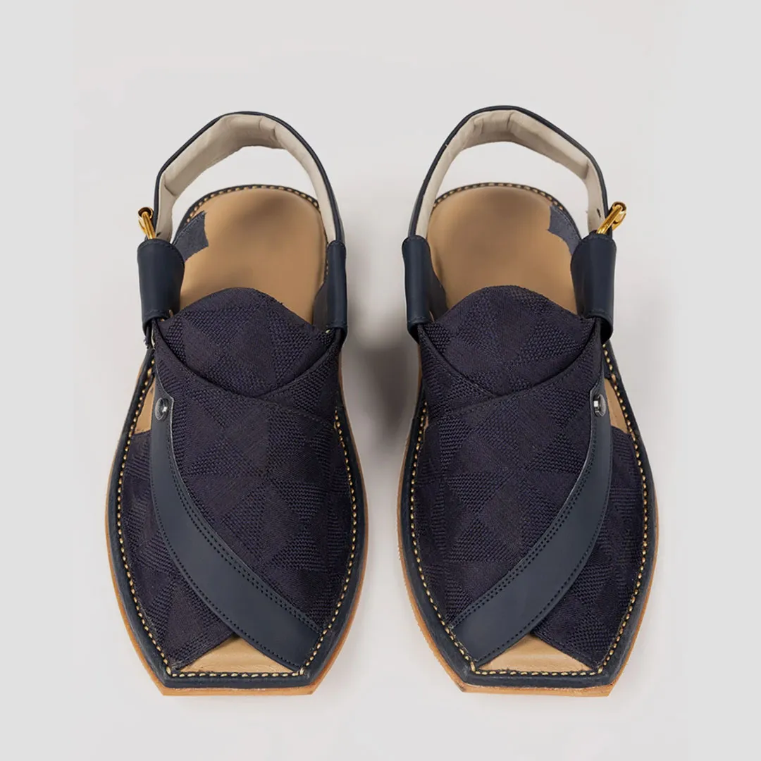 Blue Colour Peshawari Chappal
