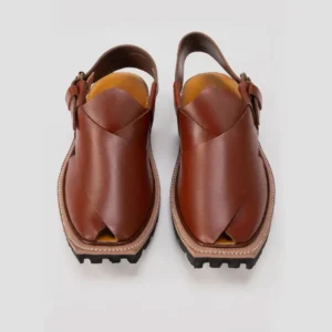 Brown Peshawari Chappal