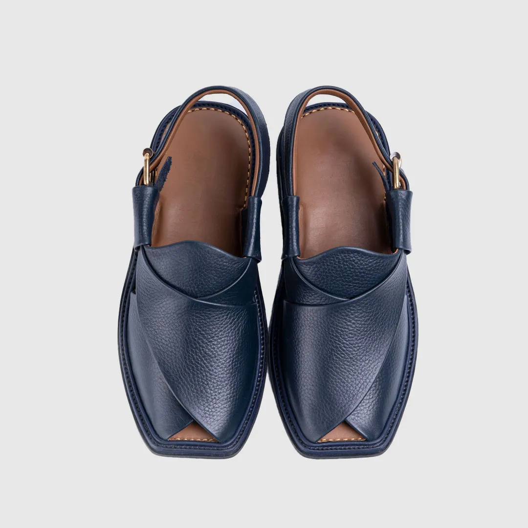 Classic Blue Peshawari Chappals