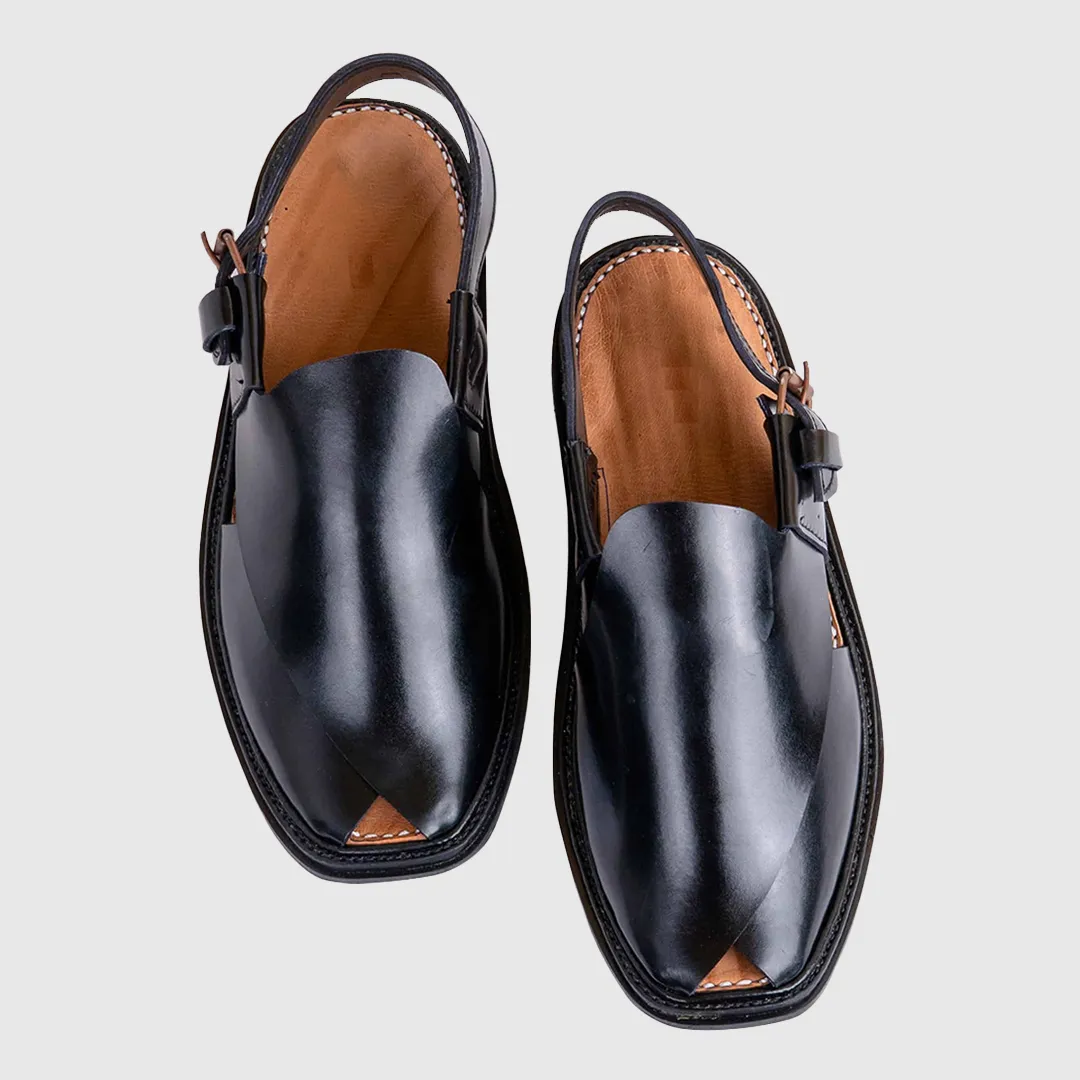 Pakhtun Wardrobe Chappal Black