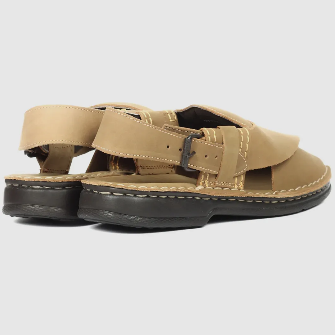 Peshawari Leather Close Toe Chappal