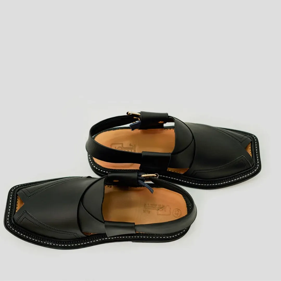 Black Rubber Chappal