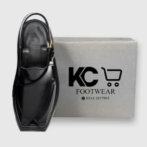 Black Charsadda Chappal