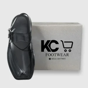 Charsadda Chappal - Black