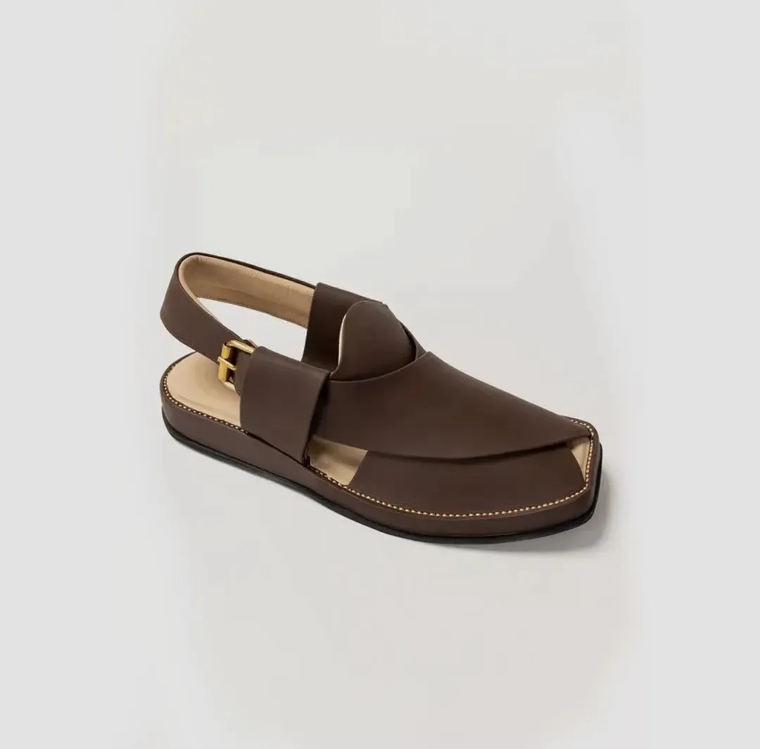 Dark Brown Mens Peshawari