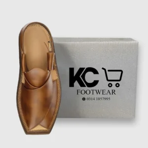 Kaptaan Chappal Double Shade Brown