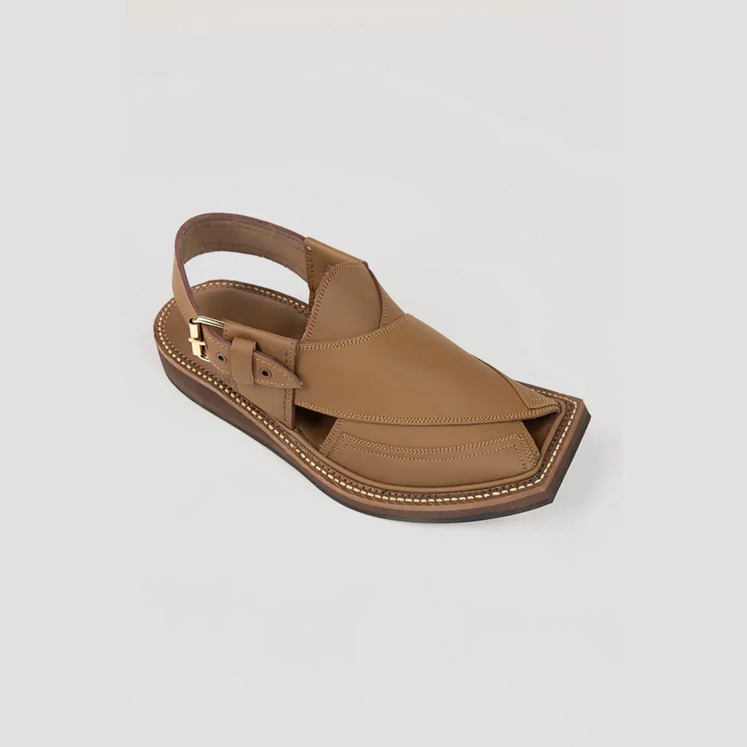 Light brown peshawari chappal mens