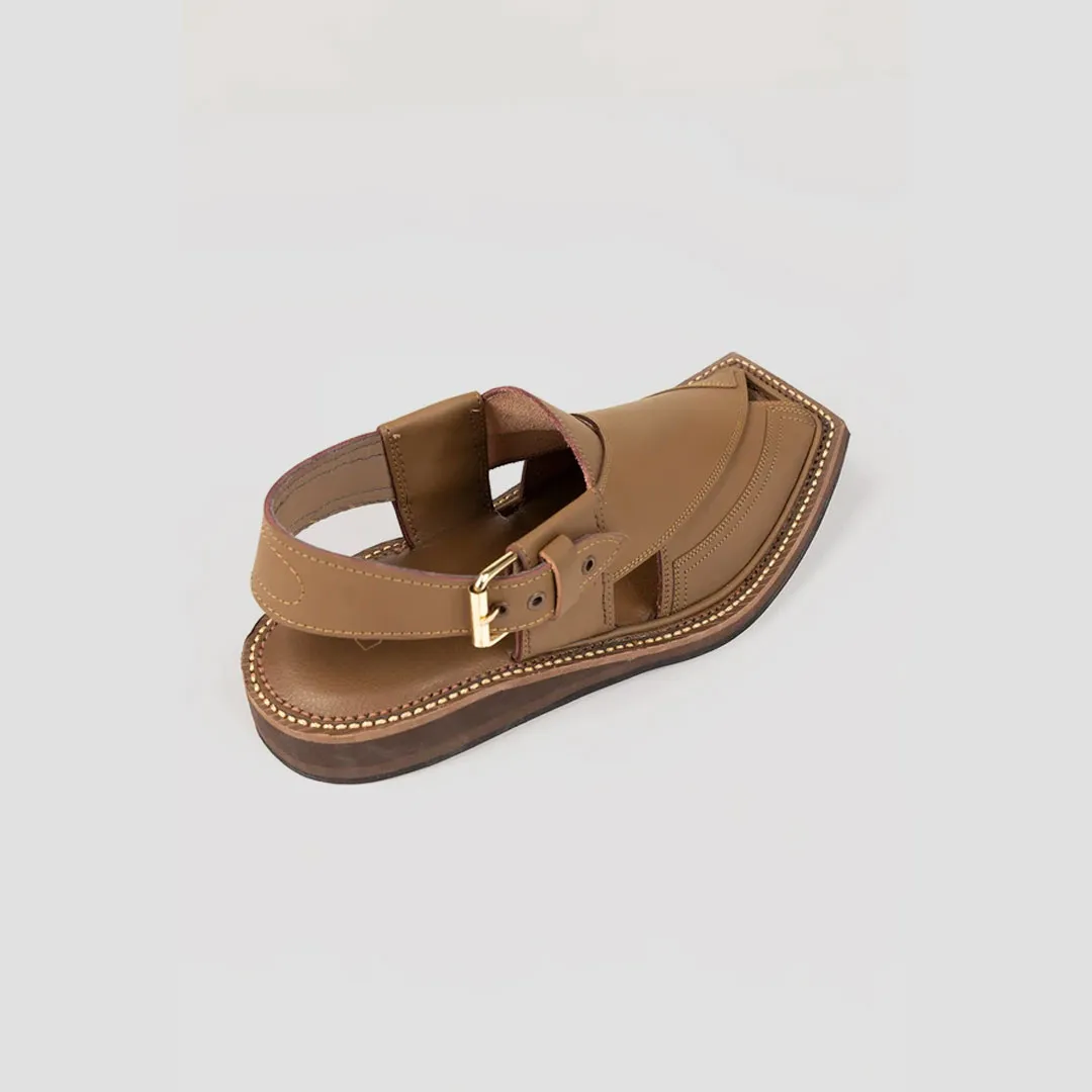 Light Brown Peshawari Chappal