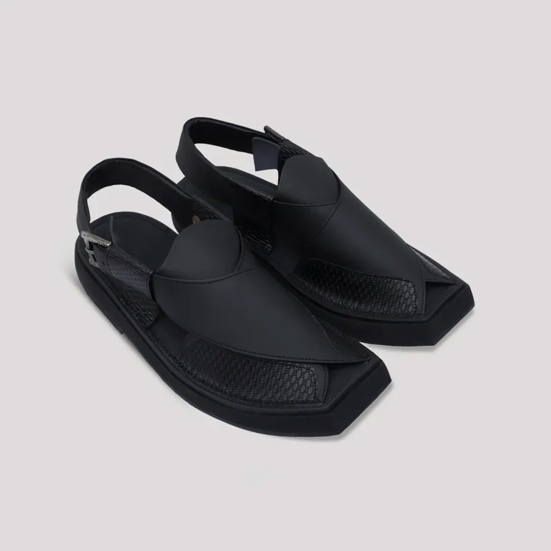 Men peshawari chappal black colour sale